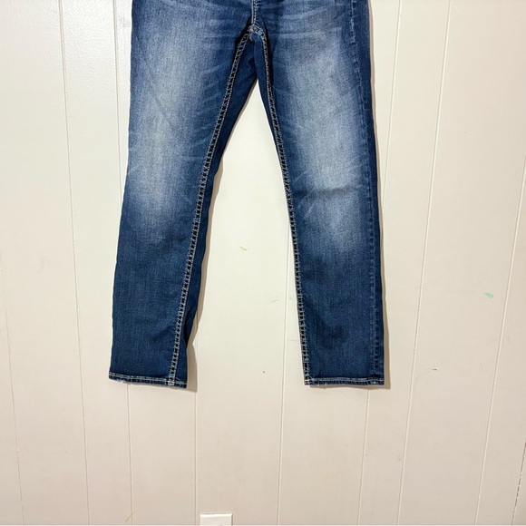 Bke Jake Straight Jeans  Blue Mens Size 32R - Picture 2 of 9